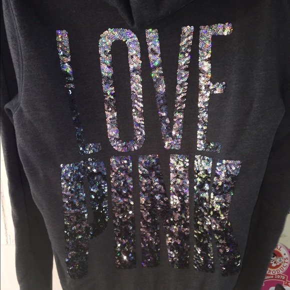 Dark Gray Ombre Love Pink