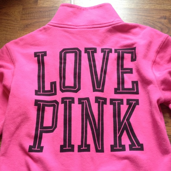 !!sold thru merc!! Vs pink half zip - Picture 2 of 2