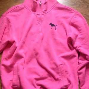 !!sold thru merc!! Vs pink half zip