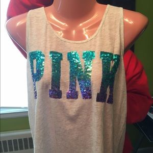 VS ombre racer back tank top.