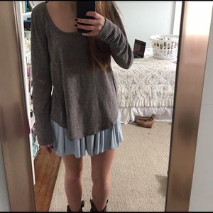 Cozy taupe top