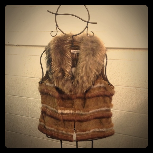 Suede and Fur Vest