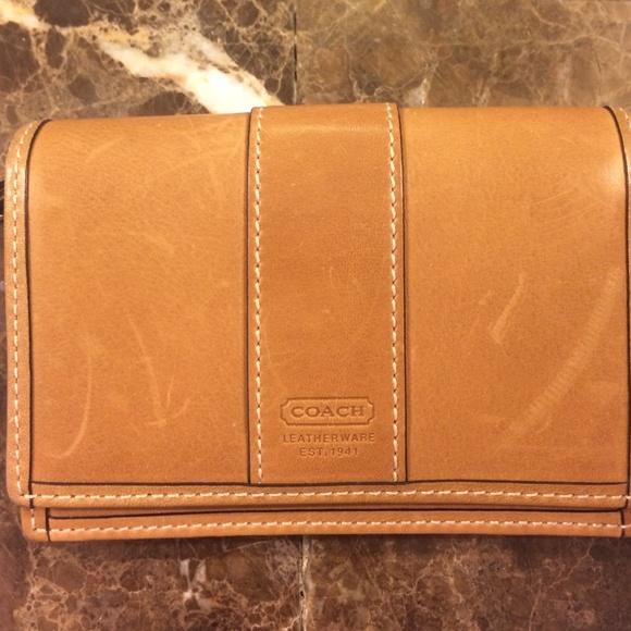 Coach Clutches & Wallets - Authentic Coach tan leather wallet.