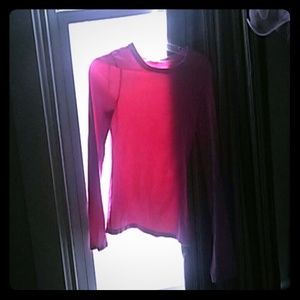Hot pink long sleeve shirt