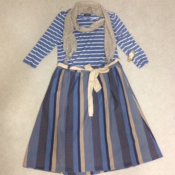 Polka Dot Modcloth Skirt💙💛