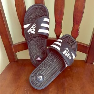 Light Pink/Black Adidas Sandals