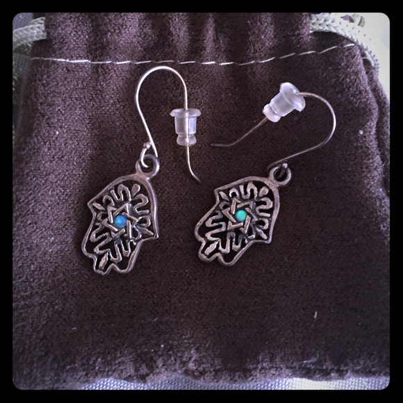 Hamsa earrings bought in Israel