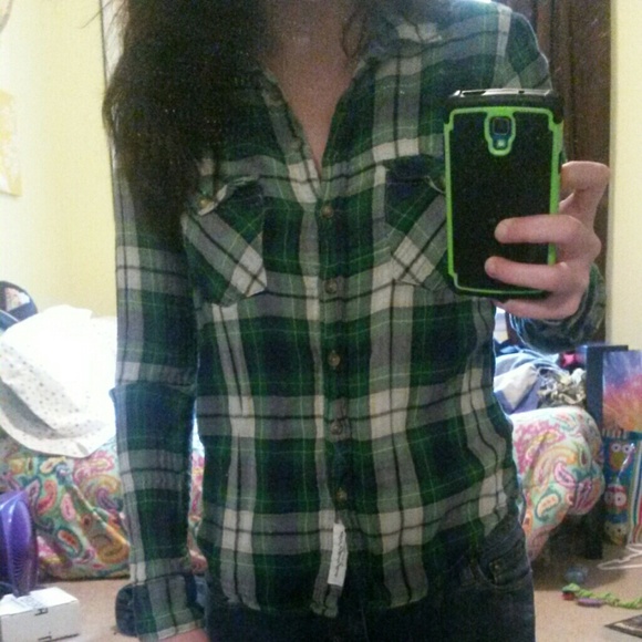 Green H&M Flannel