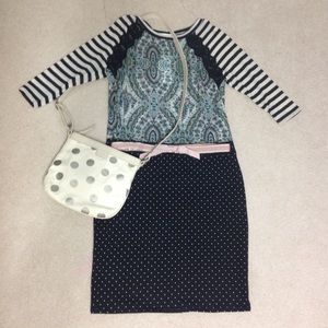 Polkadot pencil skirt💕