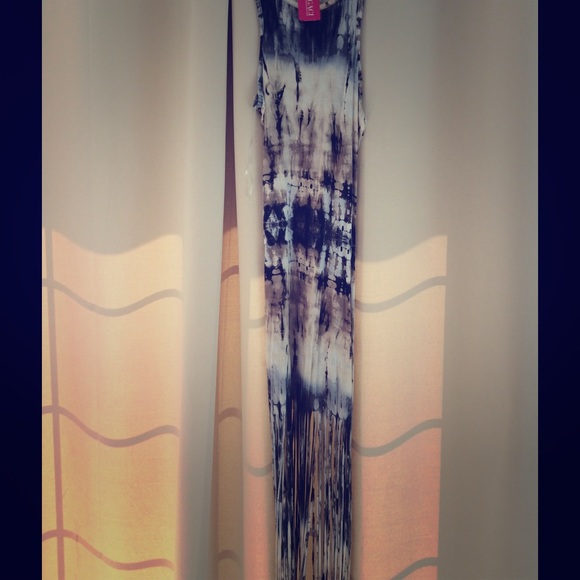 Tie dye form fitting dress