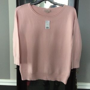 Boat neck pullover in "Cheeky Pink"