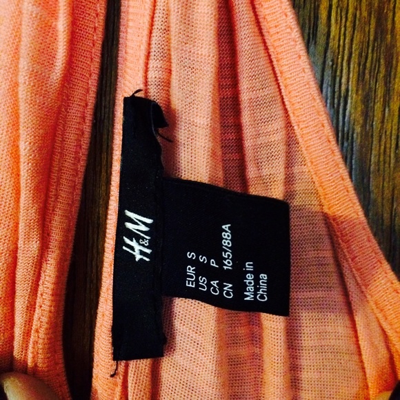H&M salmon bathing suit cover