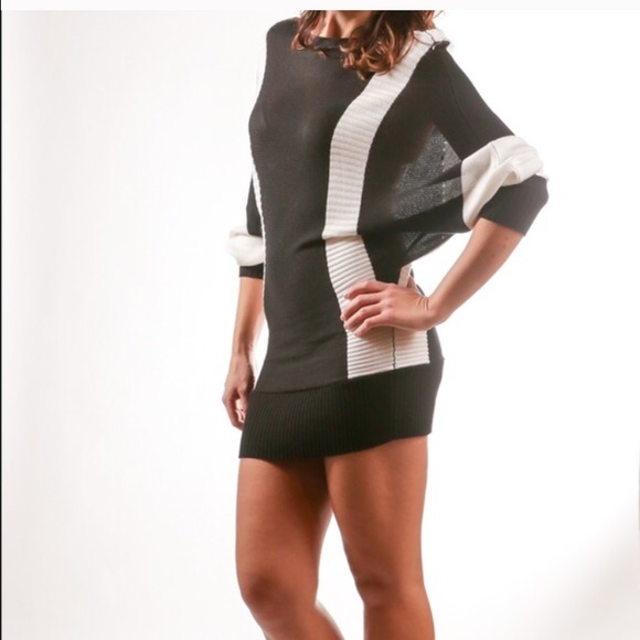 Black and white sweater dress NWT SALE !!