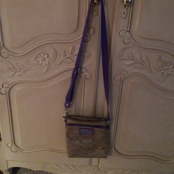 EUC purple coach cross body