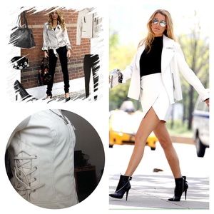 White leather jacket
