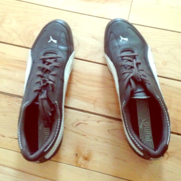 Mens brown puma shoes
