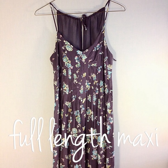 Purple Floral Maxi Dress