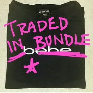 Bebe black t-shirt, stretchy