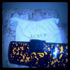 J Crew Tortoise Clutch