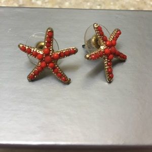 Gently used starfish earrings