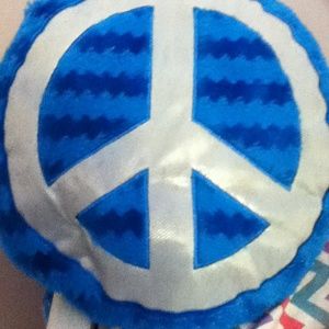 Blue peace pillow