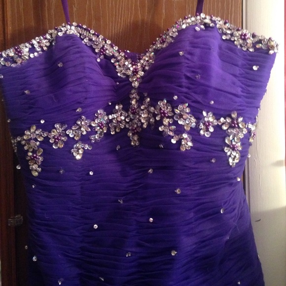 Purple Short Formal Dress