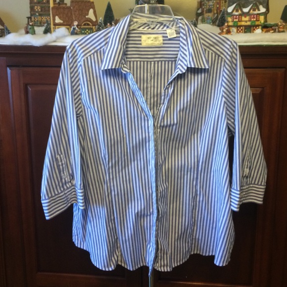 Striped blouse.