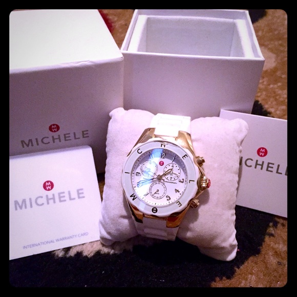 BUNDLE Michele Watch and Burberry Wedges
