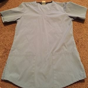 Baby blue scrub top!
