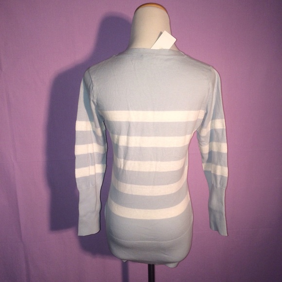 Blue and White Stripped Sweater By Meringue - Picture 4 of 4