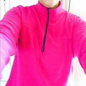 Hot pink pullover velour sweatshirt $10