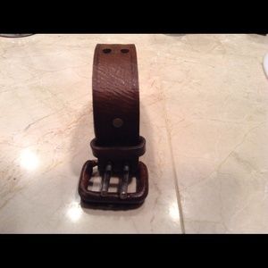 Leather unisex belt