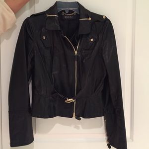 Gucci black leather jacket