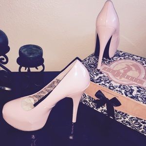 Beautiful  Pink Hi Heel Shoes