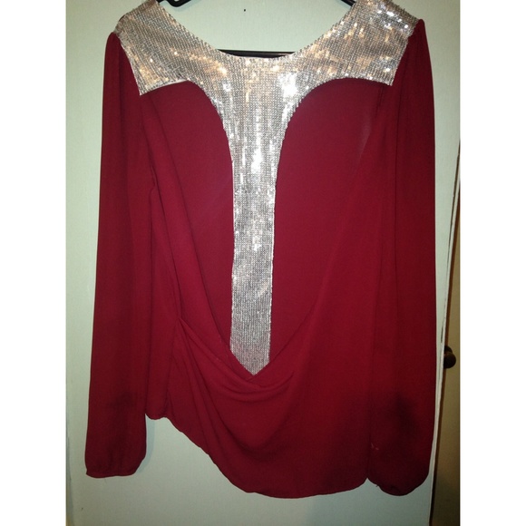 BOUTIQUE maroon shirt