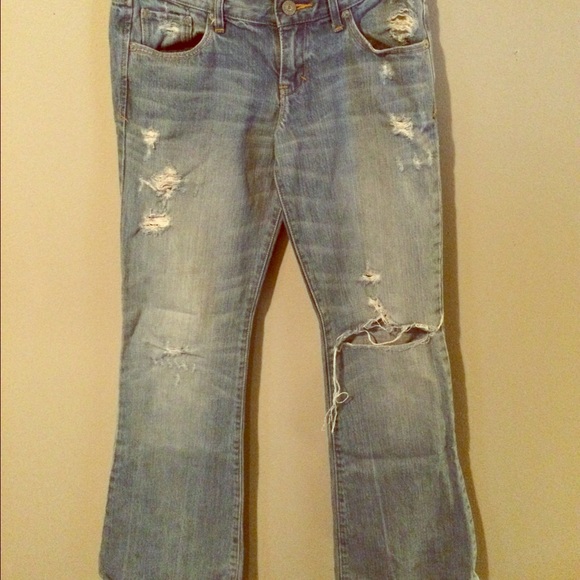 Light, Distressed, Abercrombie &  Fitch Jeans