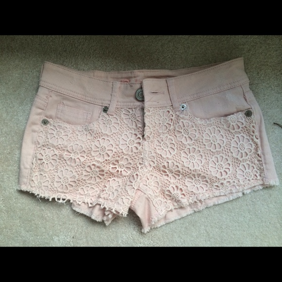 Pink Flower designed shorts