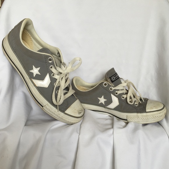 Grey & White Converse