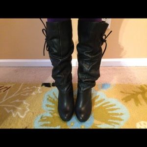 Black Leather Boots