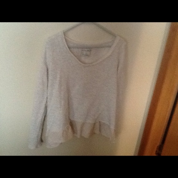 Free People Heather Gray Sweatshirt