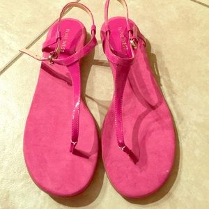 Nine West hot pink sandals 💕