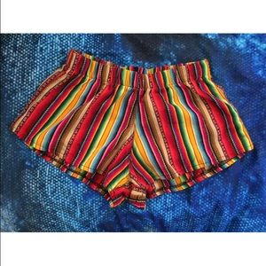 Brandy Melville colorful striped tribal shorts ✨