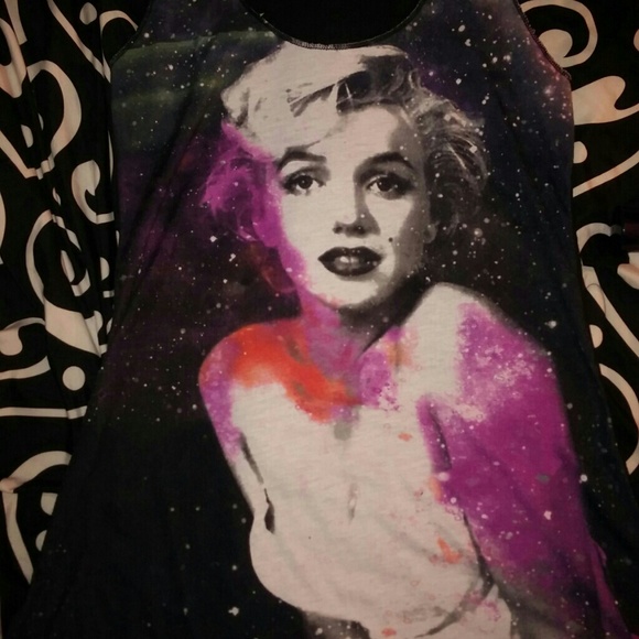 Marilyn Monroe galaxy tank top