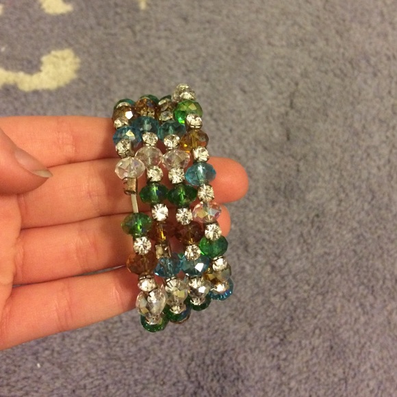 Beaded spiral bracelet