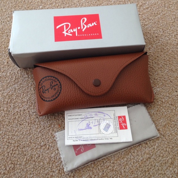 Authentic Ray ban orange flash mirrored aviators main image 2