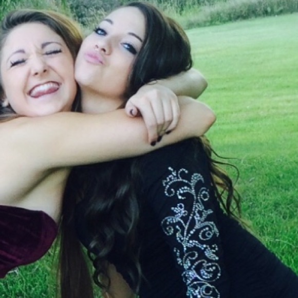 black mini dress with beaded arm