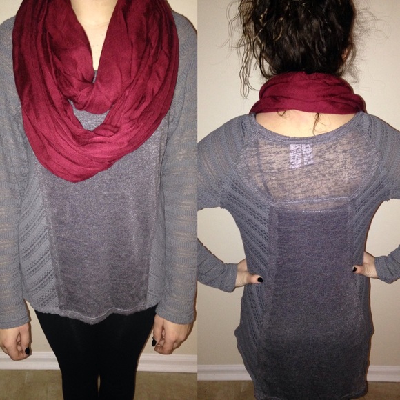 sweater/shirt *not scarf just outfit idea* :)