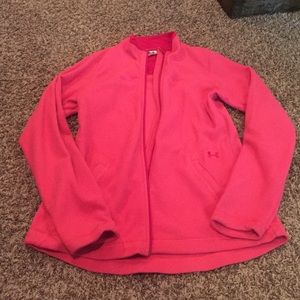 Pink under armor zip up