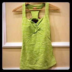 Green & white striped Lucy top