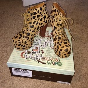 Jeffrey Campbell Lita Platform Boot - Leopard Pony